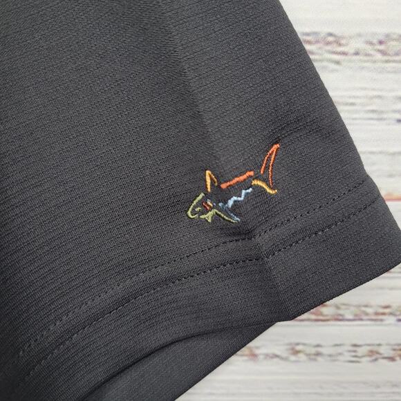 Greg Norman PLAY DRY Short Sleeve Collared Golf Polo Black | Small - Picture 4 of 6